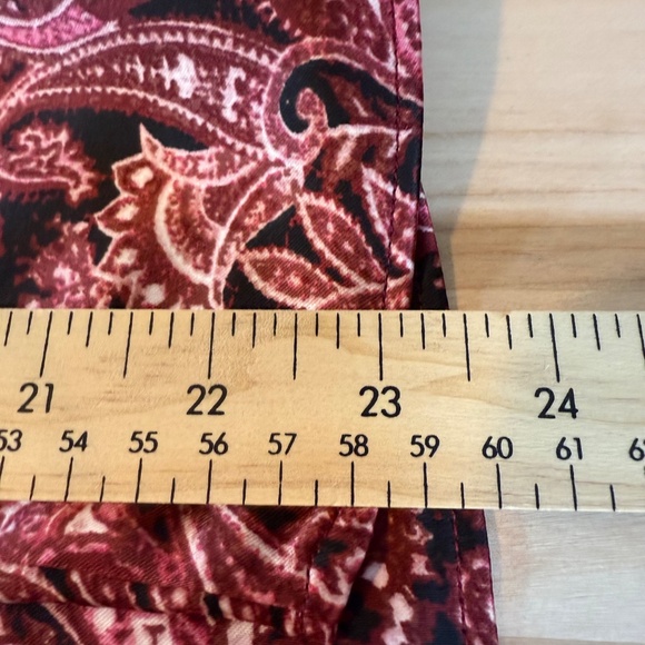 Satin Chain Halter Blouse In Paisley print XXL NWT - Picture 10 of 16